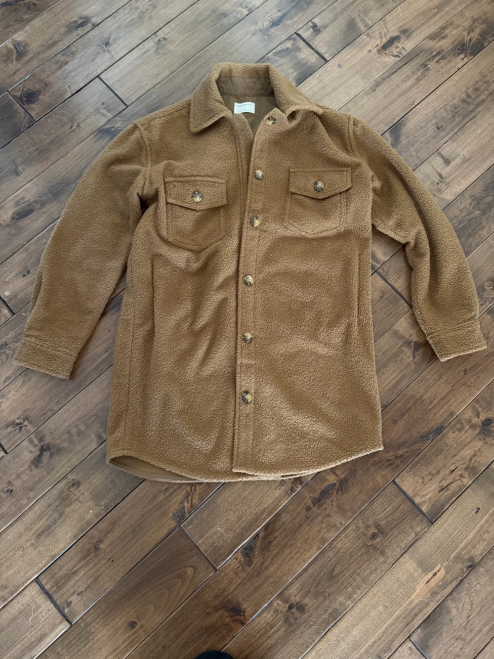 Jackson Rowe Tan Sherpa Shirt Jacket
